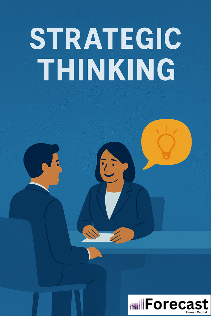 strategic thinking competency-based interview question